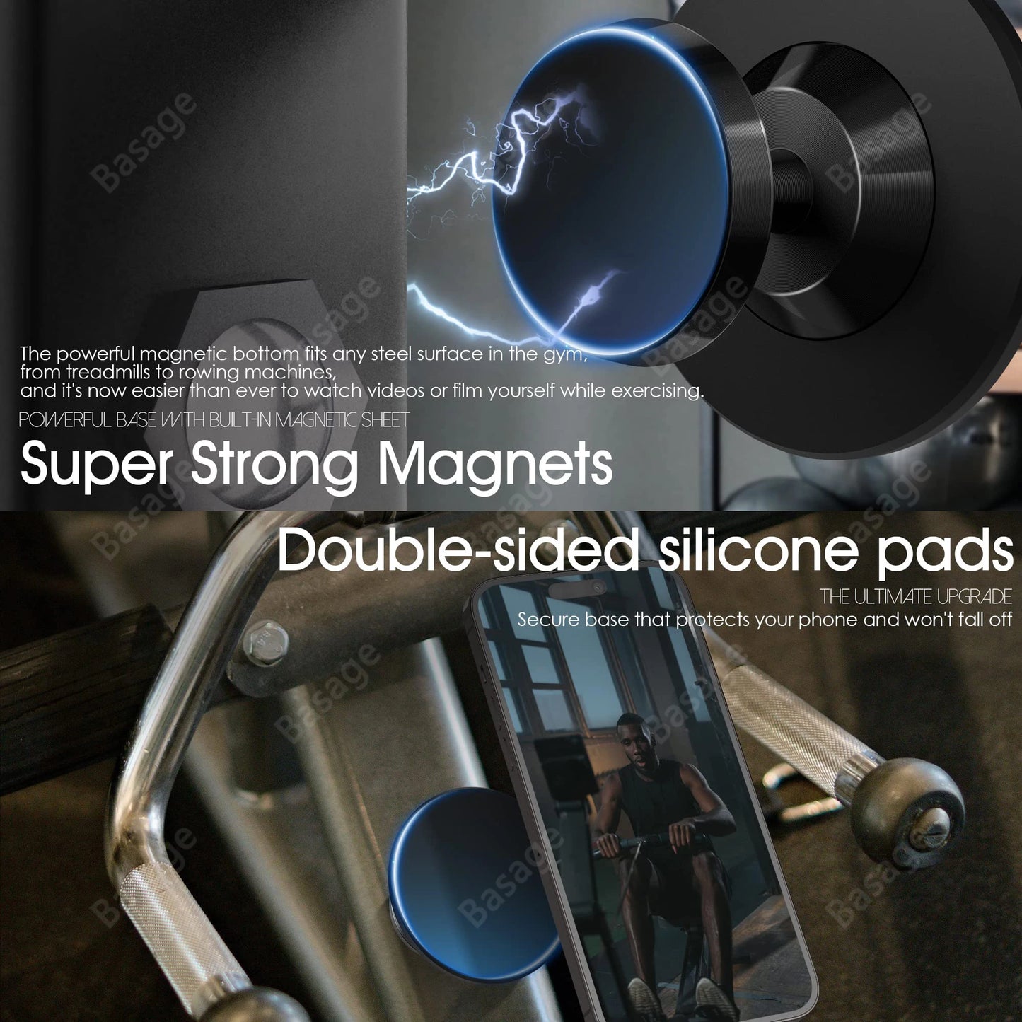 Gym Mate Double-sided Magnetic Phone Holder